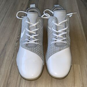 NIKE AIR LEBRON WITNESS III PREMIUM BASKETBALL TRAINER MEN SHOES WHITE Sz 13 EUC